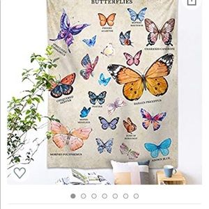 Butterfly wall tapestry